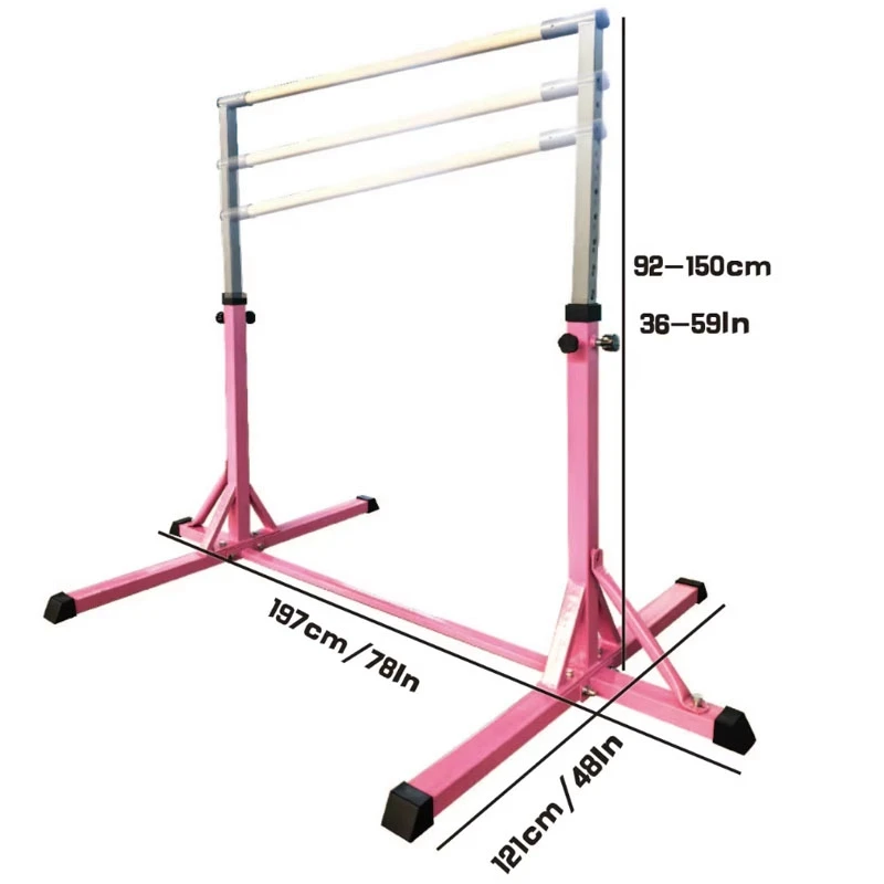 Barra horizontal de gin&aacute;stica ajust&aacute;vel para crian&ccedil;as
