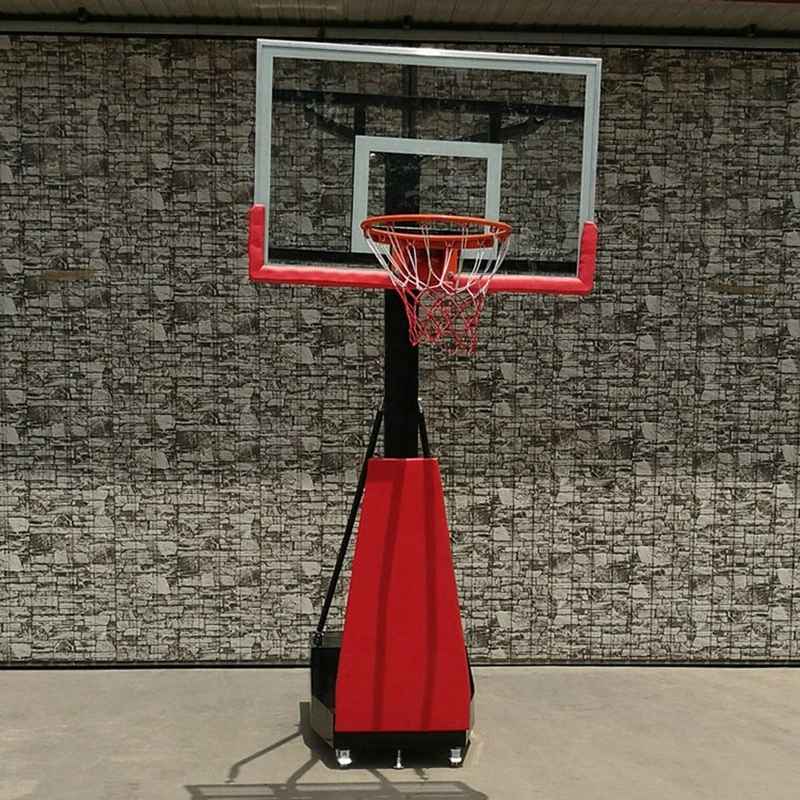 Suporte de basquete m&oacute;vel com altura ajust&aacute;vel